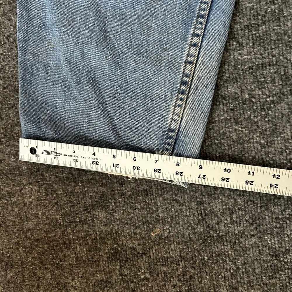 Levi's Jeans Mens 42x30 560 Comfort Fit Loose Tapered Light Wash Blue Denim
